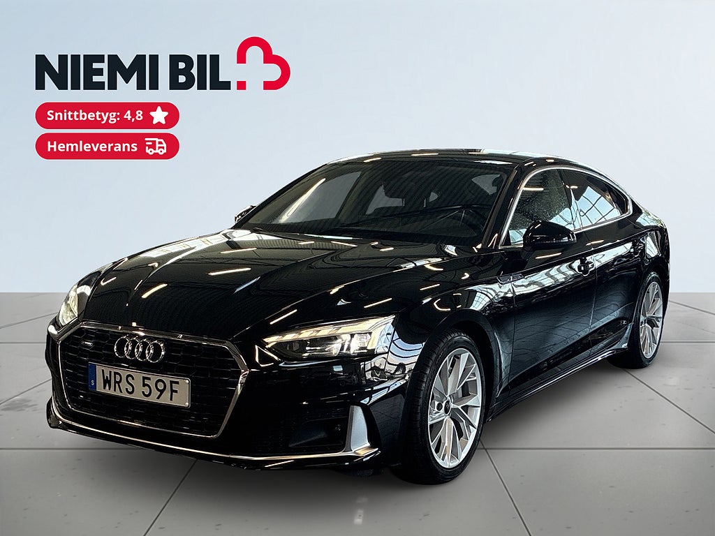 Audi A5 Sportback 45 TFSI quattroS TronicS&V/Drag/Pvärm/Carplay