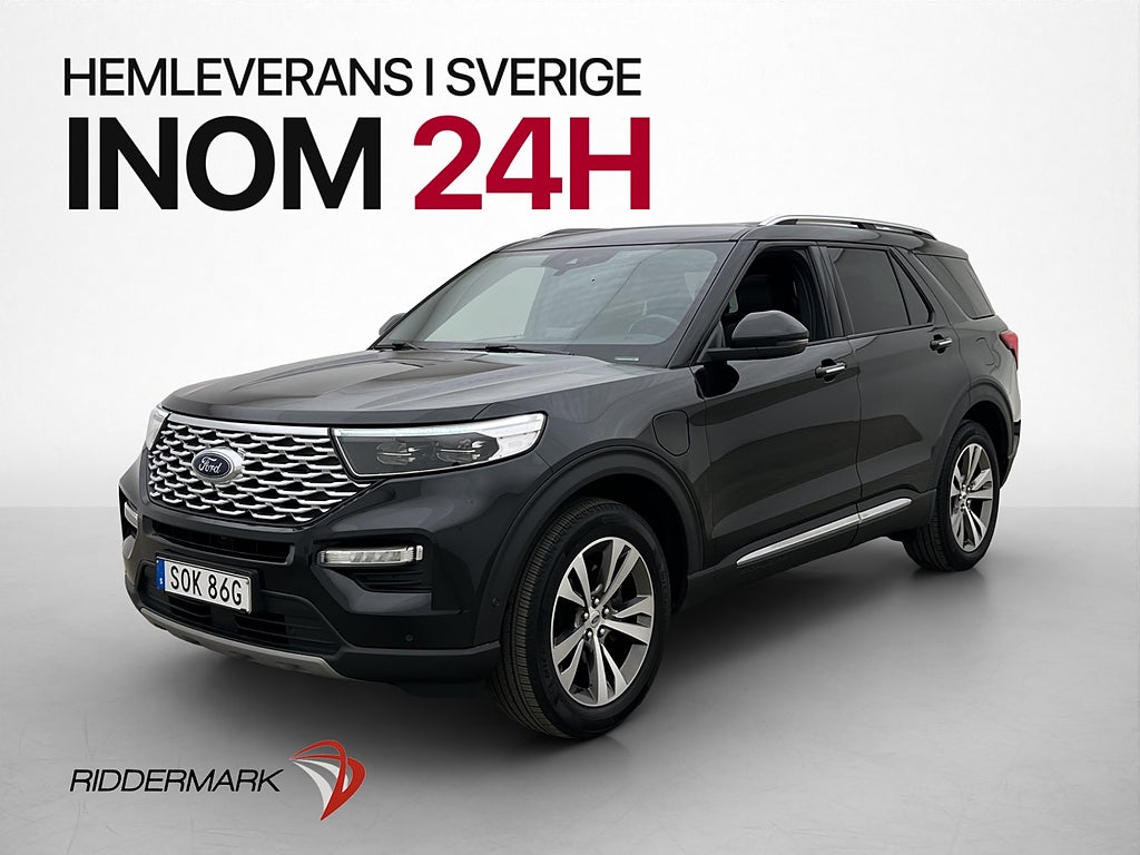 Ford Explorer Plug-In 457hk AWD Platinum 7-Sits Pano B&O 360