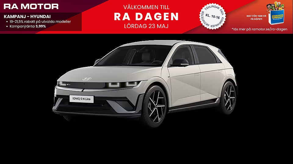 Hyundai IONIQ 5 84 kWh RWD N-Line *Avbetalningskampanj 2026