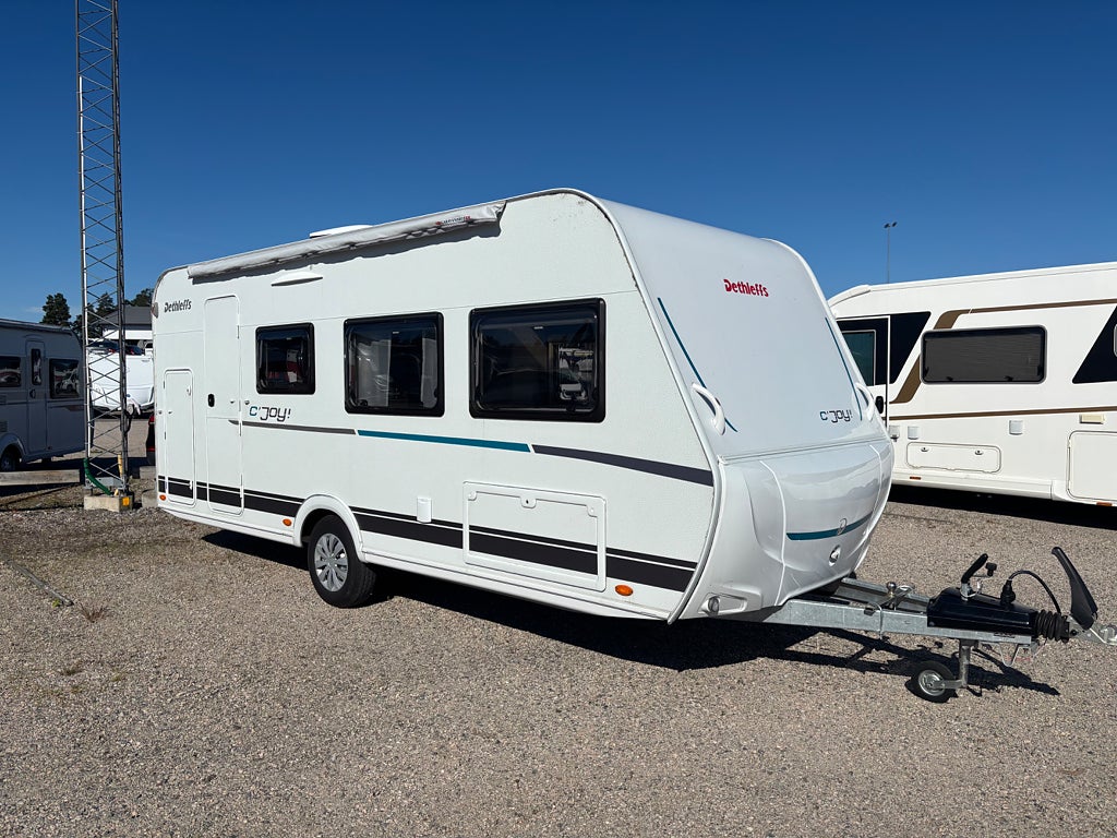 Dethleffs cjoy 480   barnkammarvagn med Ac och markis fuktest