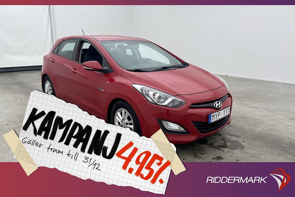 Hyundai i30 1.6 GDI 135hk Sensorer Farthålla 4,95% Ränta