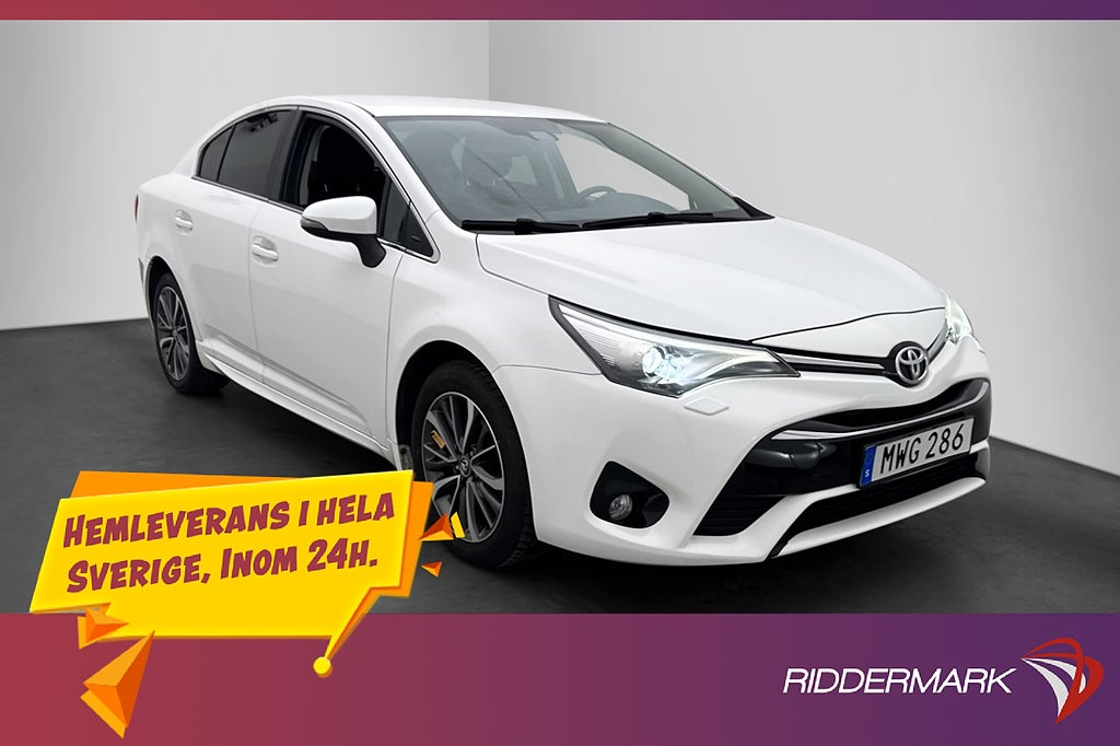 Toyota Avensis Sedan 147hk Active Plus Kamera Drag En-Bruk