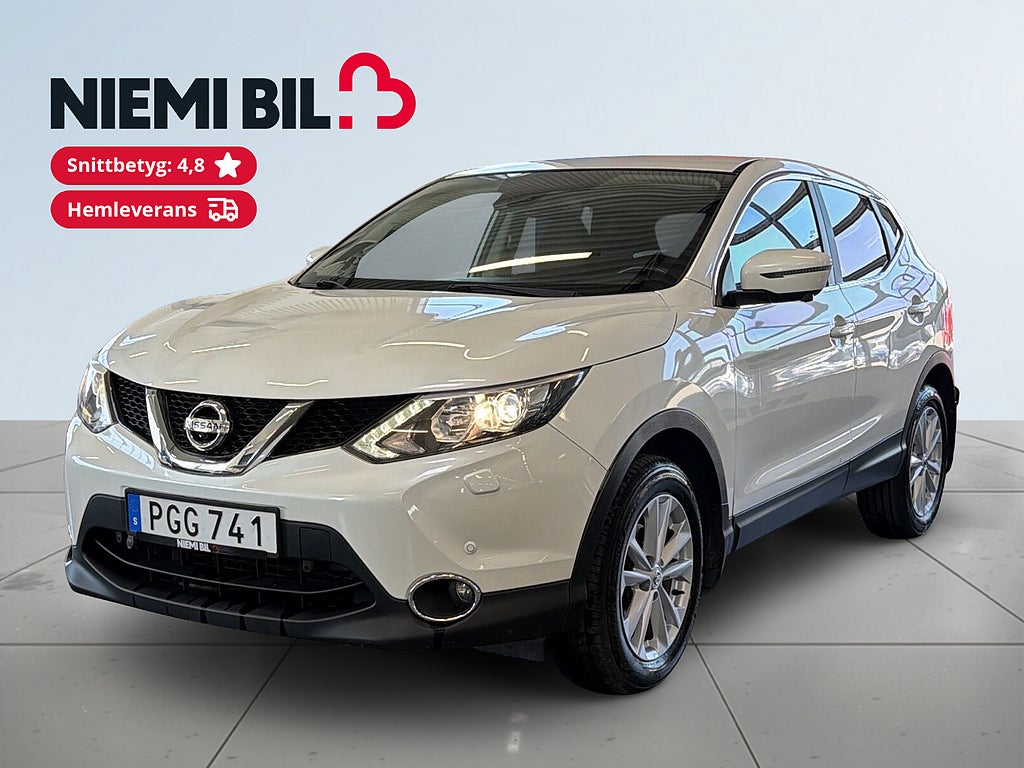 Nissan Qashqai 1.5 dCi S&V-hjul/M&K-värm/360kam/Navi
