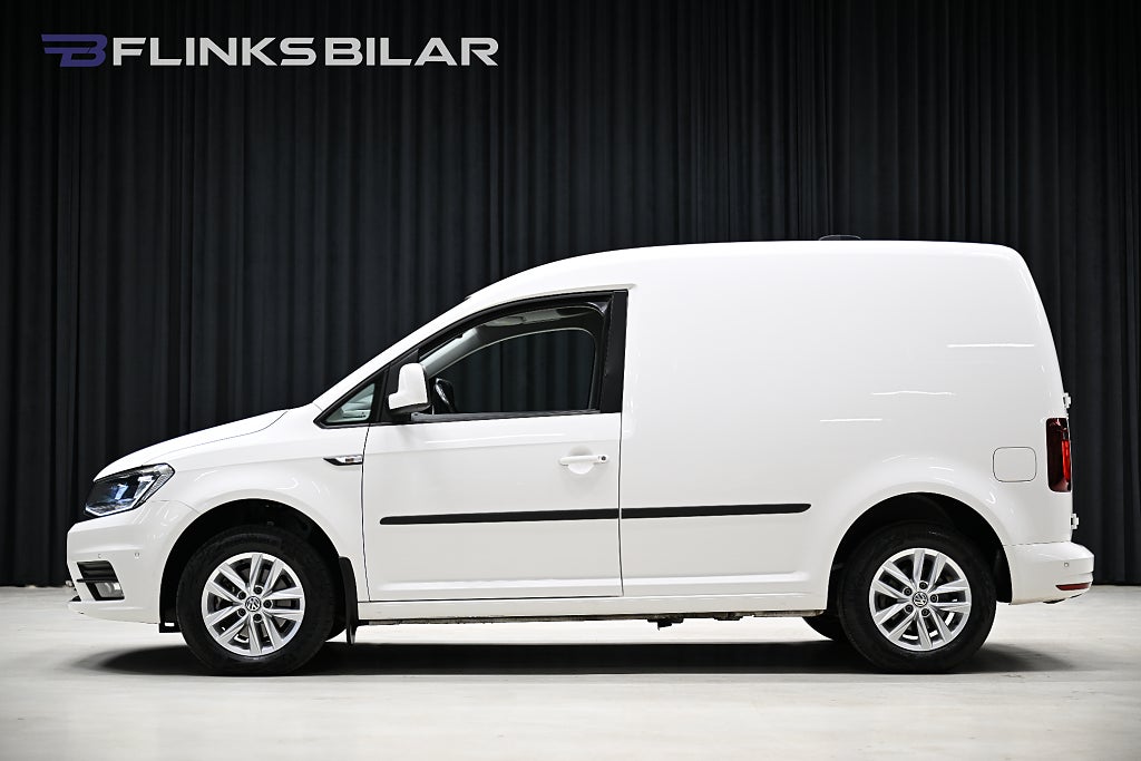 Volkswagen Caddy DSG 102HK Nedlackad|LED|Inredd|Girafflucka|Moms|SeUtr!