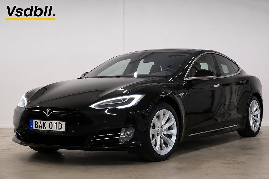 Tesla Model S 75D DRAGKROK GODKÄND FÖR 1850KG EL/PANO BATTERITEST 90%