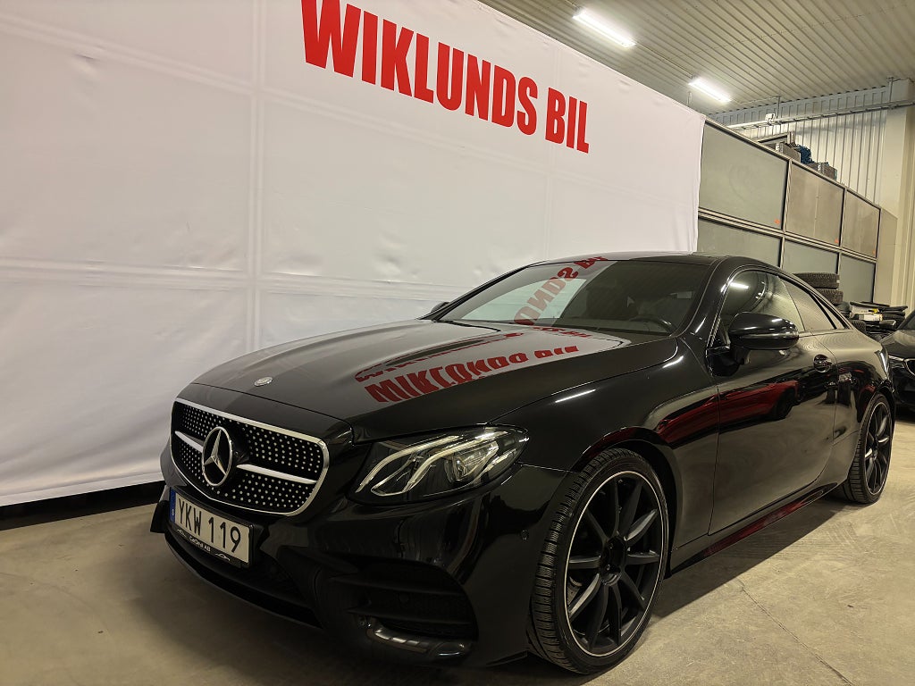 Mercedes-Benz E 200 Coupé 9G-Tronic AMG Line 184hk Back Pano Alcantara