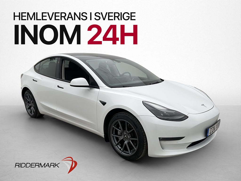 Tesla Model 3 Longe Range AWD Autopilot Rattvärme MOMS