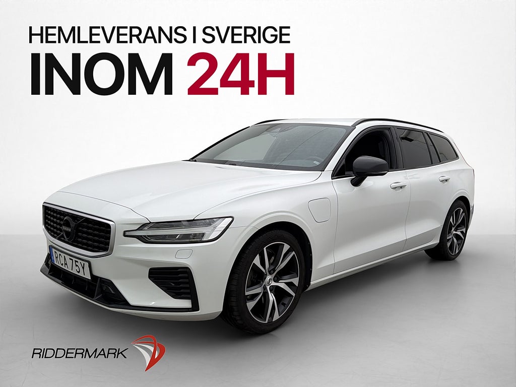 Volvo V60 T6 AWD R-Design Värmare Kamera Drag CarPlay Skinn