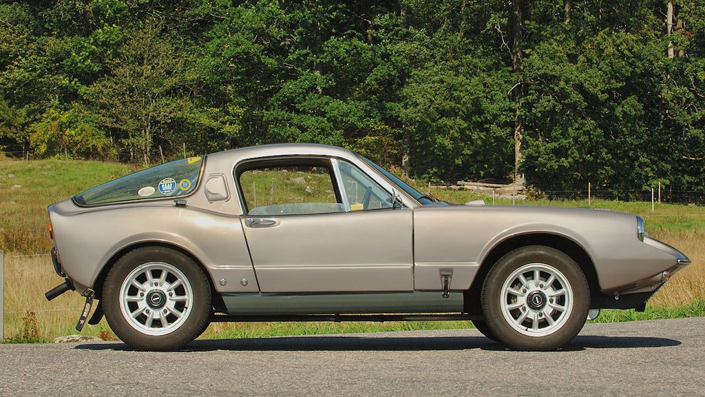 Saab Sonett II från sidan. Foto: Bilweb Auctions.