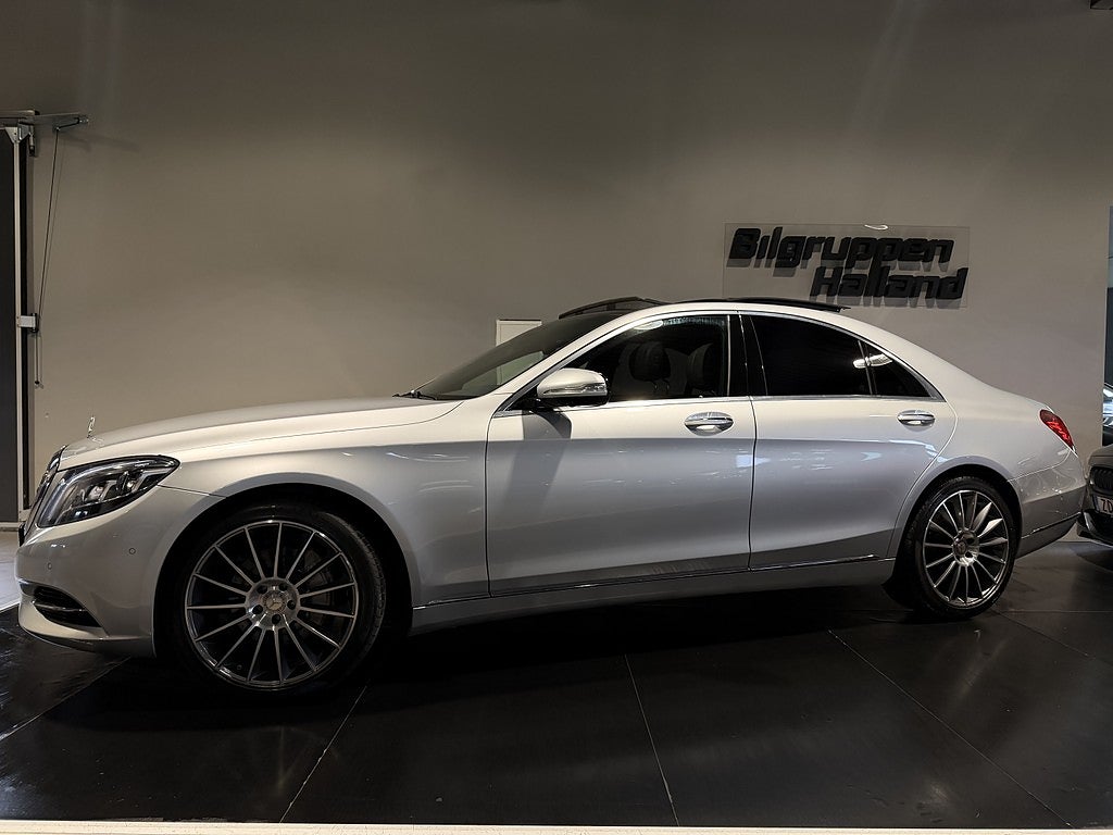 Mercedes-Benz S350 d 350d 4M Burmester Pano Blis Navi 360° Massage Värm Luft