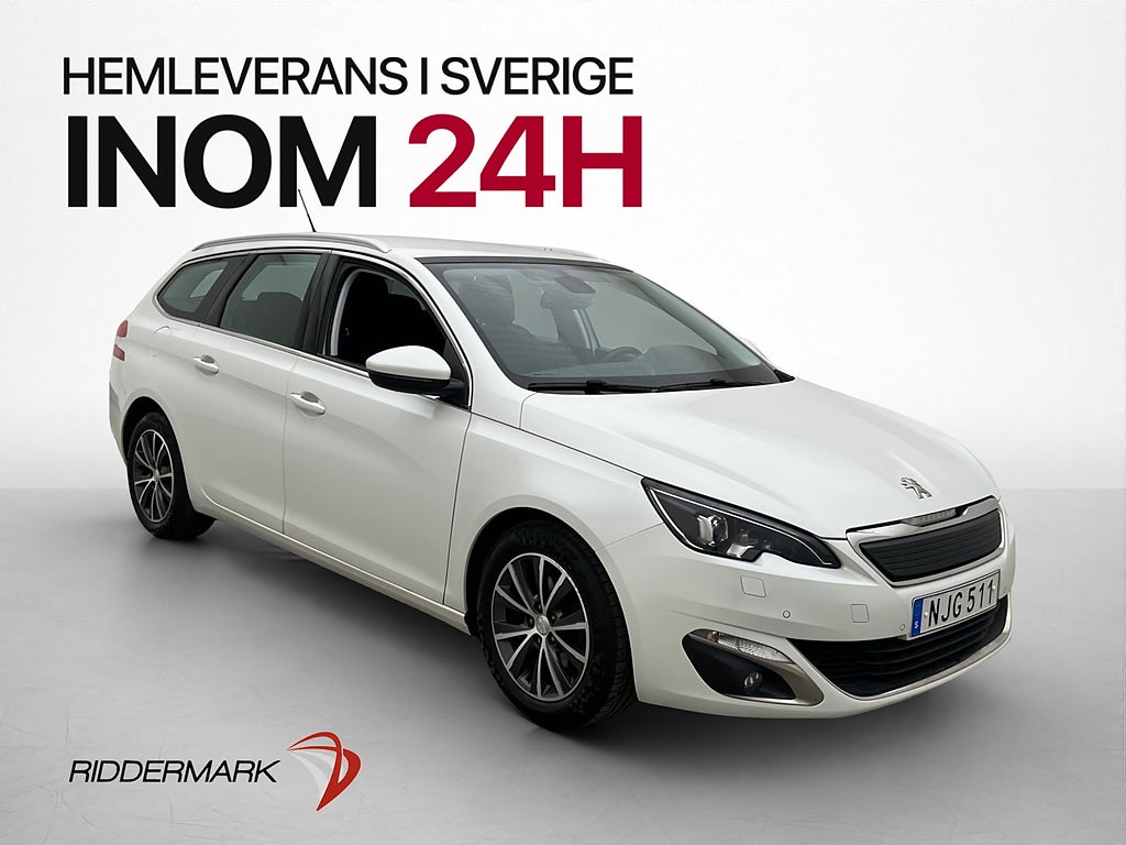 Peugeot 308 sw 1.6 BlueHDi 120hk Allure P-sensorer Bluetooth