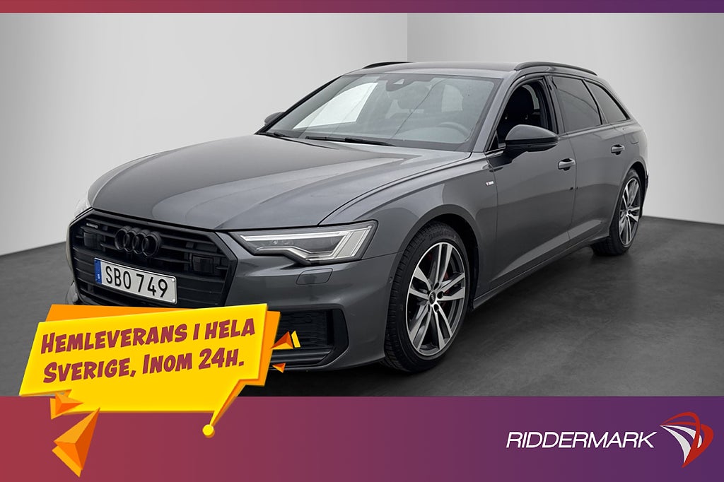 Audi A6 55 TFSI e Q S-line Cockpit Dragkrok Adapt-Fart MOMS