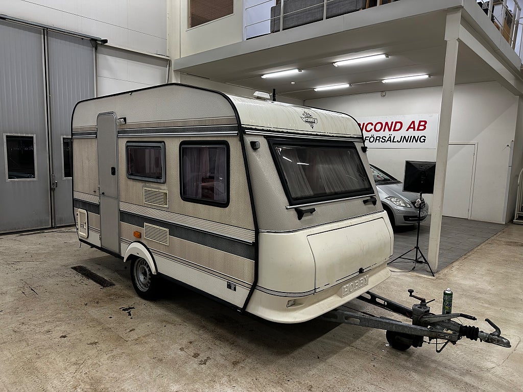 Hobby 370TM De Luxe Liten husvagn Fint skick. 