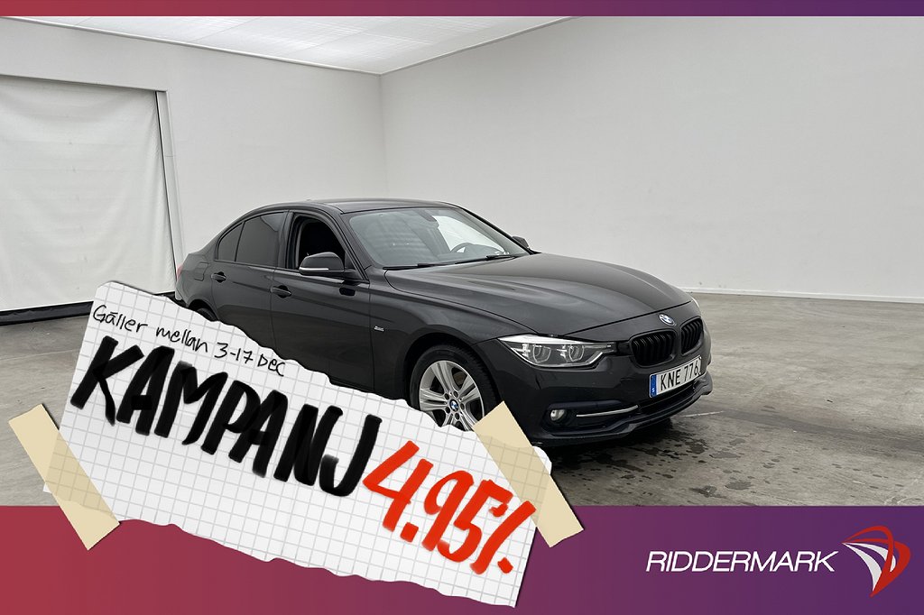 BMW 320 d xDrive Sedan 190hk Sport Line Sensorer 4,95% Ränta