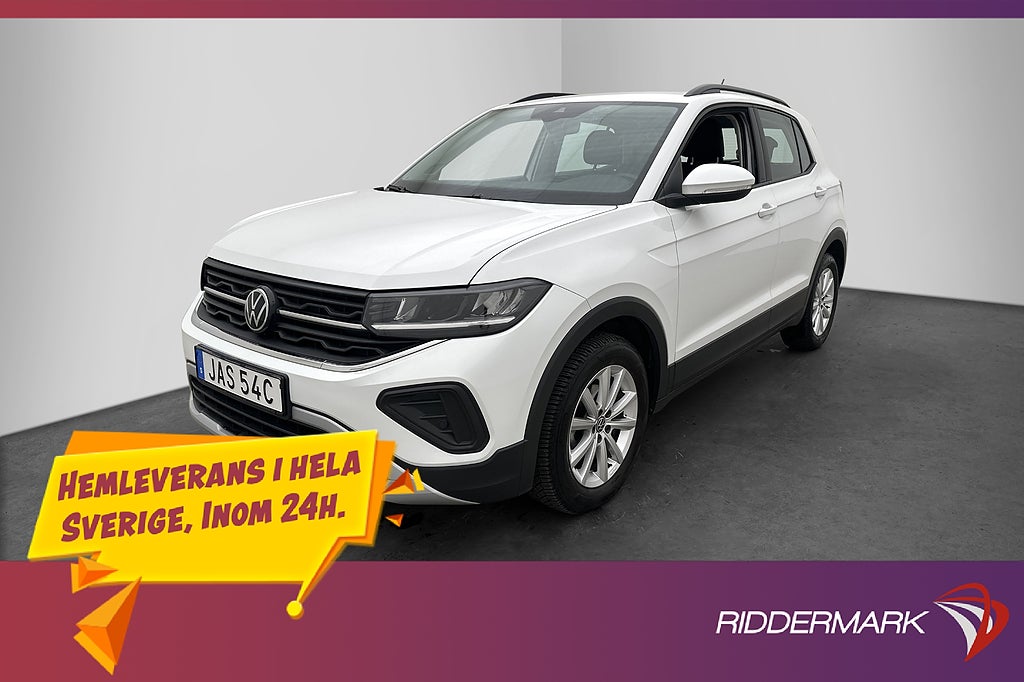 Volkswagen T-CROSS TSI 116hk Life P-Sensorer CarPlay MOMS