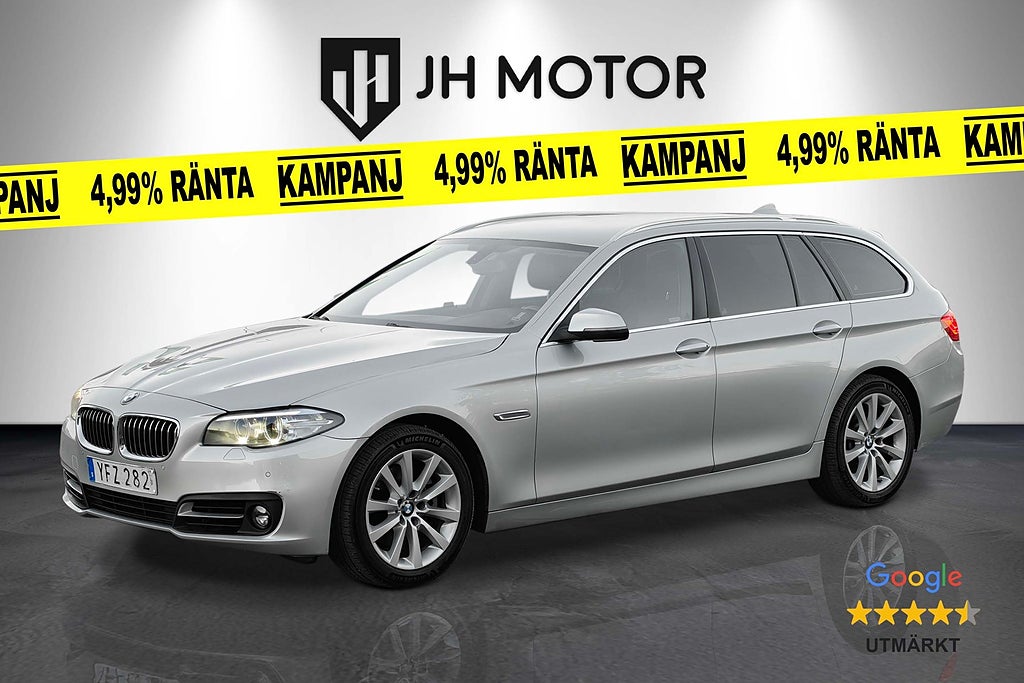 BMW 520d xDrive Touring Steptronic 190hk Dragkrok/Skinn/HiFi