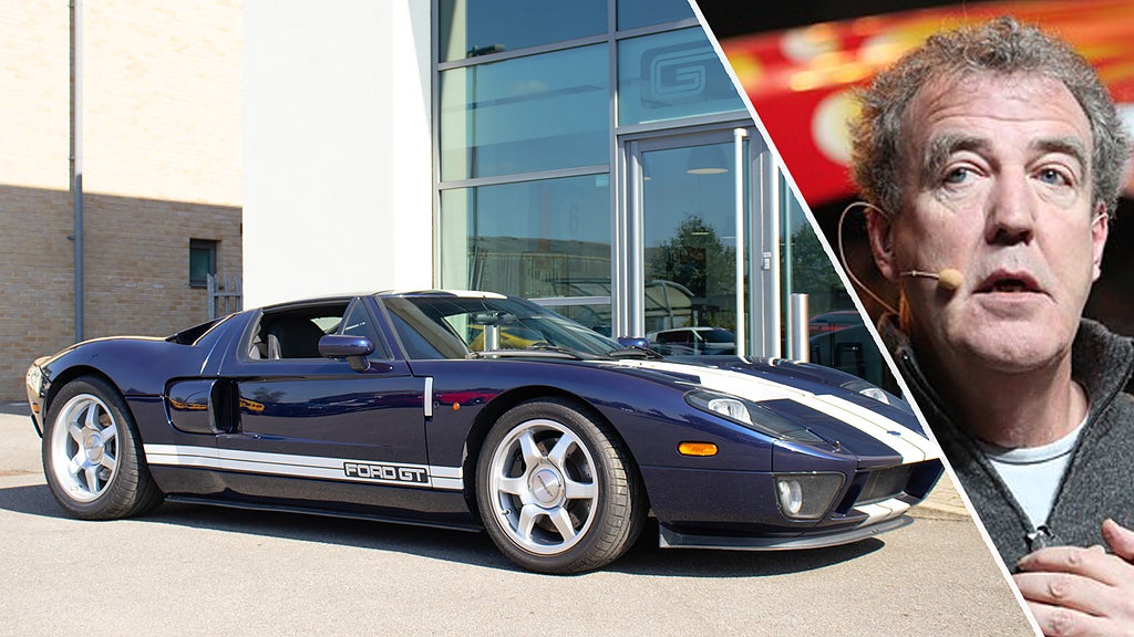 Jeremy Clarkson har haft en komplicerat relation till Ford GT. Foto kollage: GT101/Wikimedia Commons