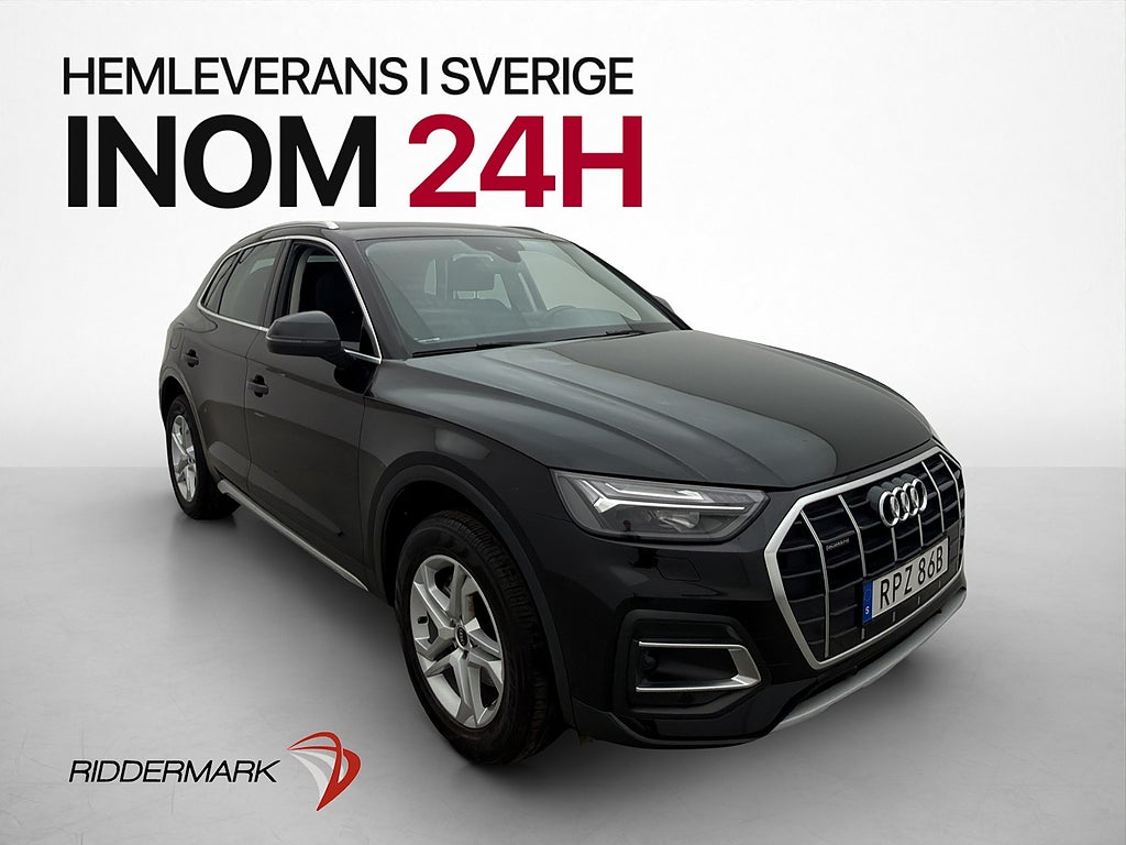 Audi Q5 40 TDI 204hk Quattro Värmare CarPlay MOMS Drag