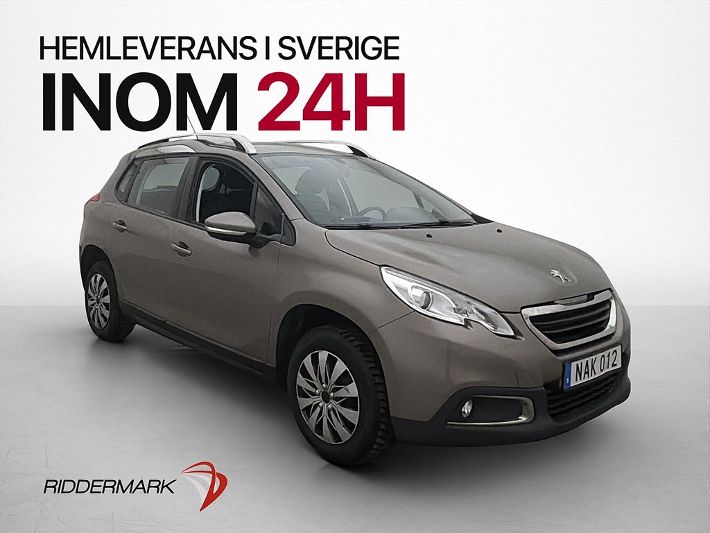 Peugeot 2008 1.2 VTi 82hk Farthållare AC Bluetooth Låg-skatt