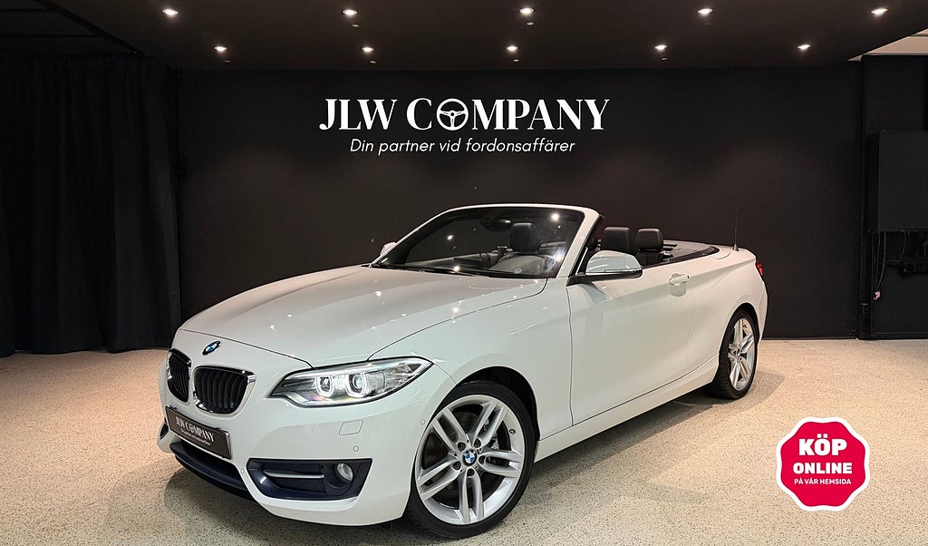 BMW 220I Cab Automat | 1 ägare* | M-sport ratt | Navi | LED 