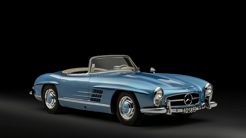 Mercedes 300 SL har tillhörd Juan Manuel Fangio. Foto: RM Sotheby's