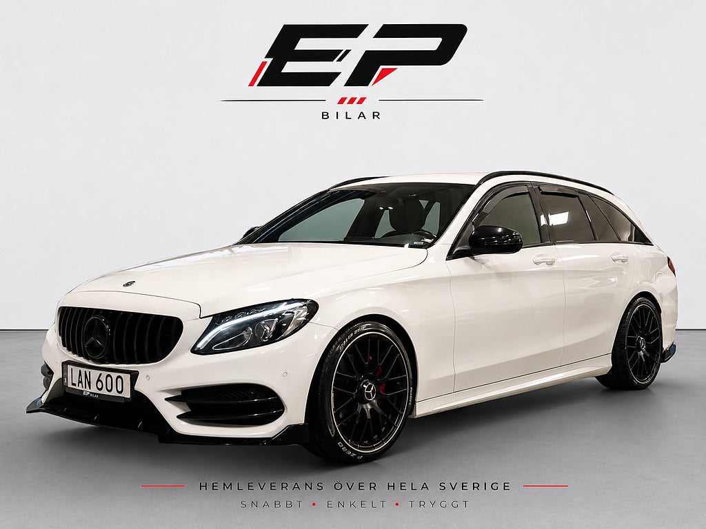 Mercedes-Benz C 220 T d 7G-Tronic Plus|AMG Line|Dragkrok|Skinn|Nyservad