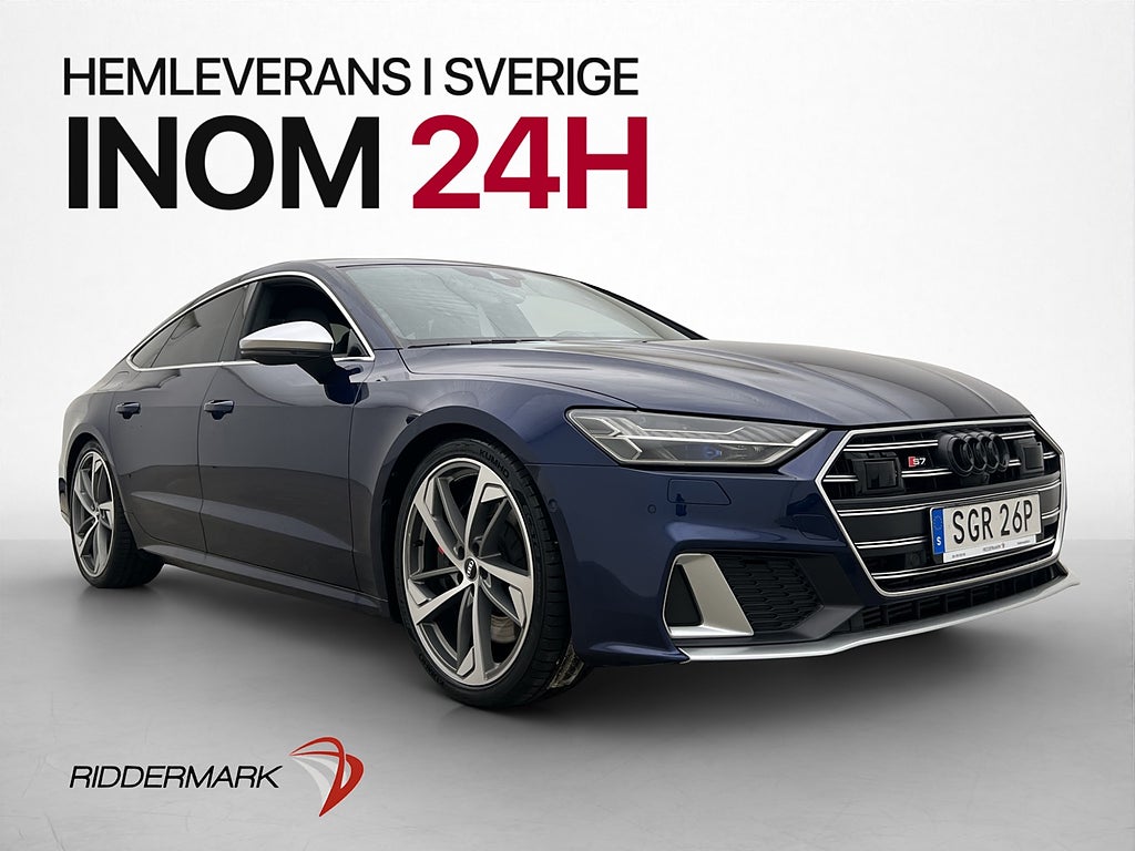 Audi S7 TDI 350hk B&O Matrix Laser Cockpit 360°-3d vy 4-Zons