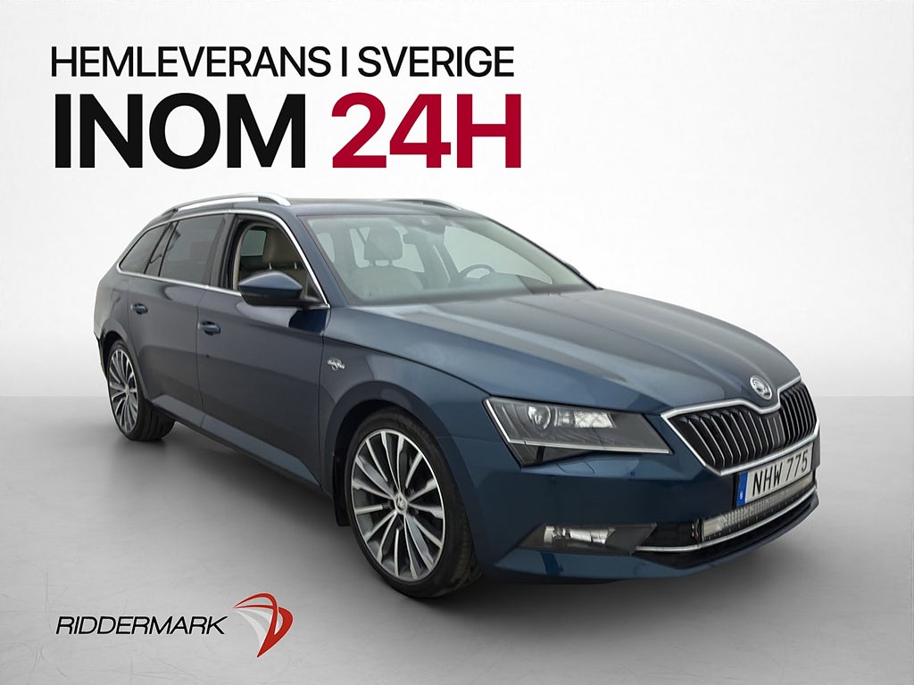 Skoda Superb 2.0 TDI 4x4 L&K Värmare Canton Pano Drag Kamera