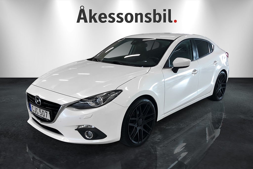 Mazda 3 Sedan M6 2.2 Optimum 150 hk Svart skinn