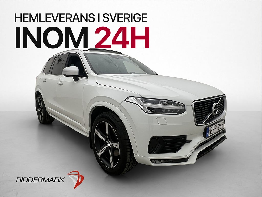 Volvo XC90 D5 AWD R-Design 7-Sits HUD Pano Kamera Värm Drag