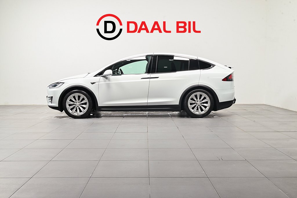 Tesla Model X 90D 423HK 6-SITS LUFTFJÄD PVÄRM PREMIUM/HIFI