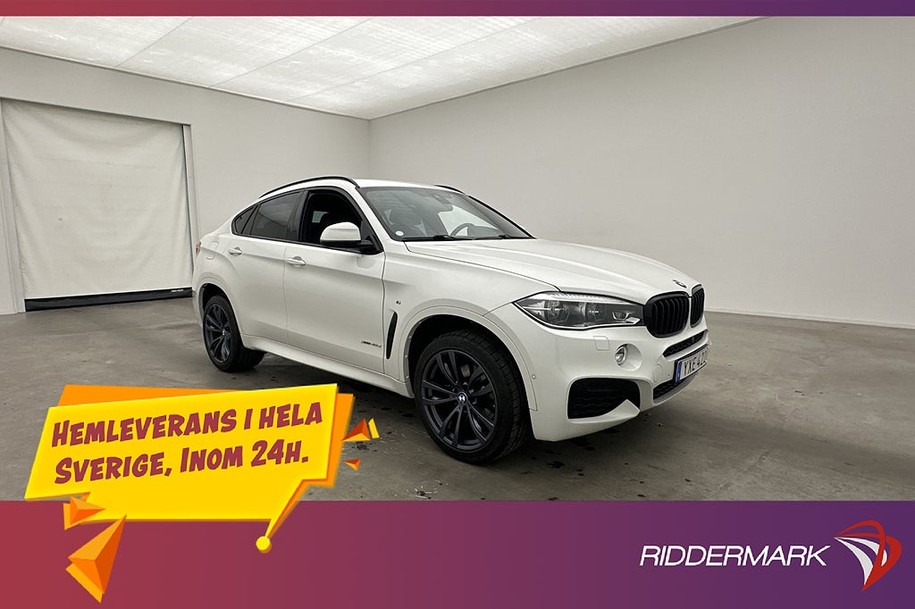 BMW X6 xDrive40d M Sport D-Värmare Cockpit H/K 360° Skinn