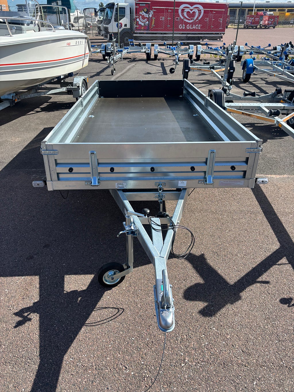 Neptun flakvagn 345X168 CM 80 km/h obromsad - släpvagn 