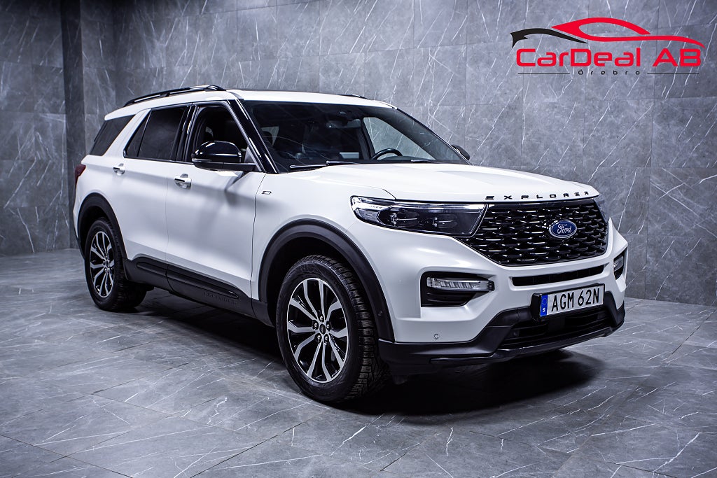 Ford Explorer PHEV ST-Line 7-Sits Massage Pano 360° Ventilerade Drag