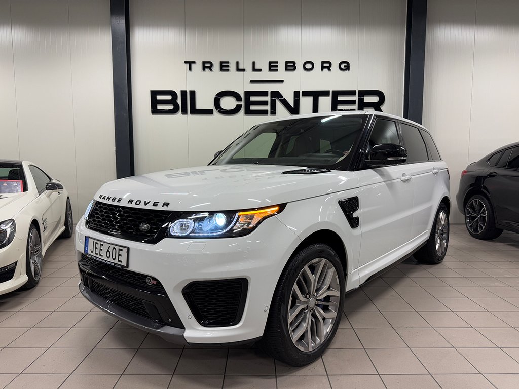 Land Rover Range Rover Sport SVR V8 550hk Panorama