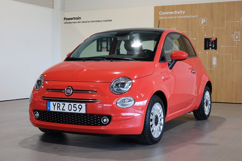 Fiat 500 1,2 69hk Lounge Panorama 2019