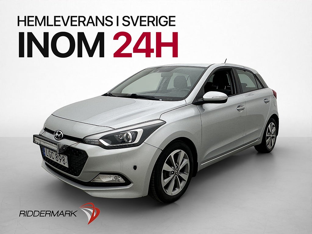 Hyundai i20 1.2 blue 84hk ComfortPlus M/K Värm Bluetooth AC