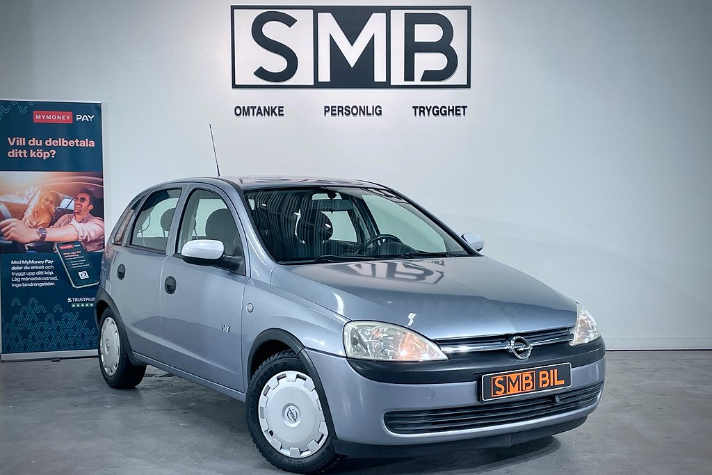 Opel Corsa 5-dörrar 1.2i 75hk Besiktigad