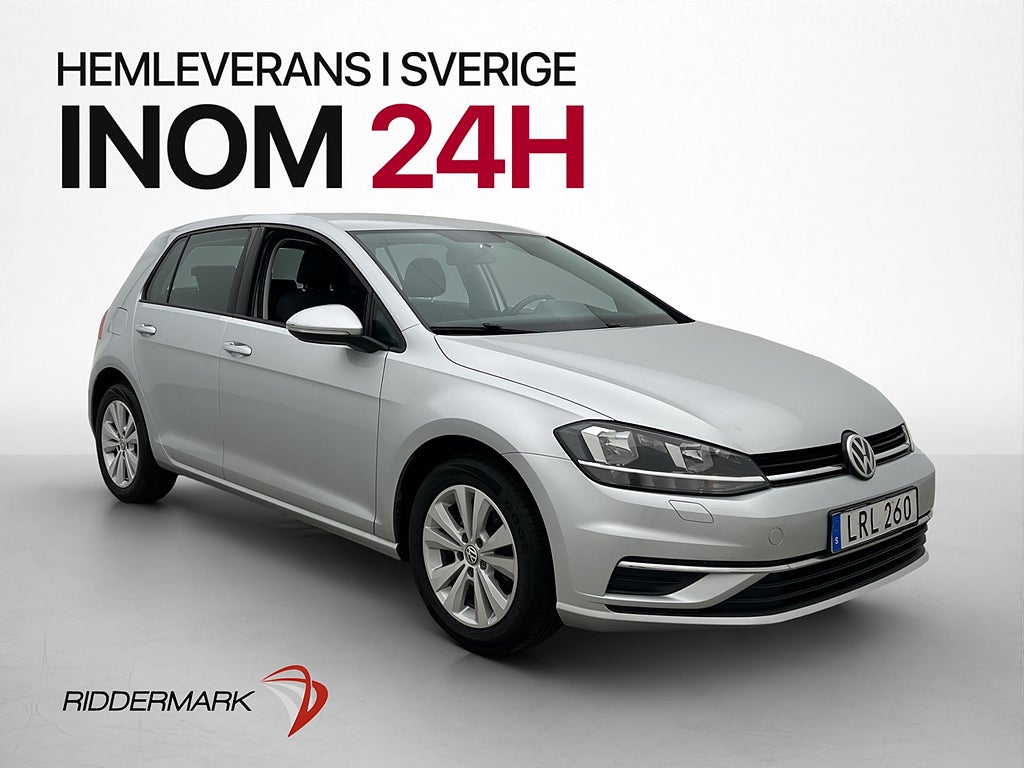 Volkswagen Golf 1.0 TSI 360kr skatt 0.48l/mil CarPlay Adpt-f