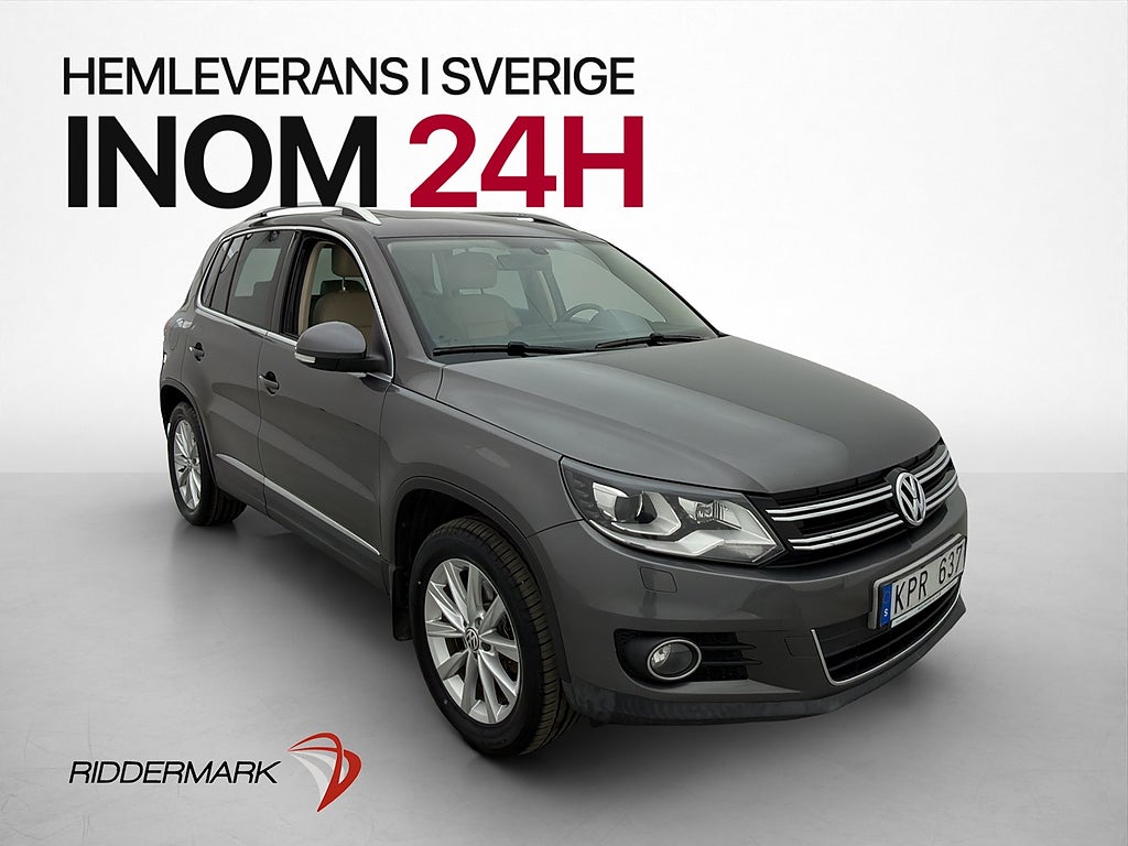 Volkswagen Tiguan 2.0 TDI 4M 140hk Pano B-Kamera Skinn Drag