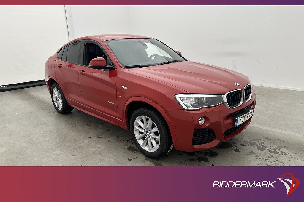 BMW X4 xDrive20d M Sport D-värm Navi Kamera Skinn Drag