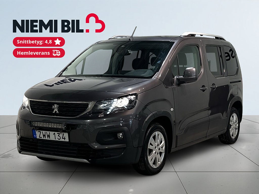 Peugeot Rifter 1.2 e-THP Drag Motorvärmare LED-ramp Psens S/V-hjul