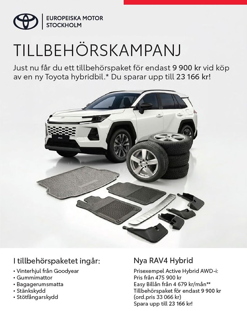 Toyota RAV4 TILLBEHÖRSKAMPANJ - NYA HYBRIDBILAR