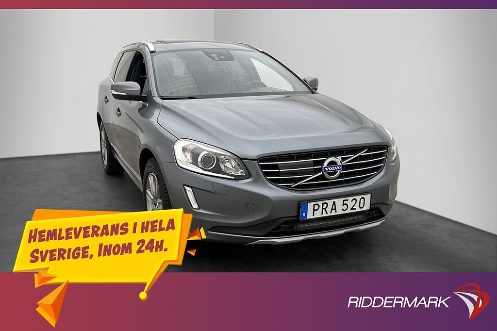 Volvo XC60 D4 AWD 190hk Classic Värm Navi Kamera Skinn Pano