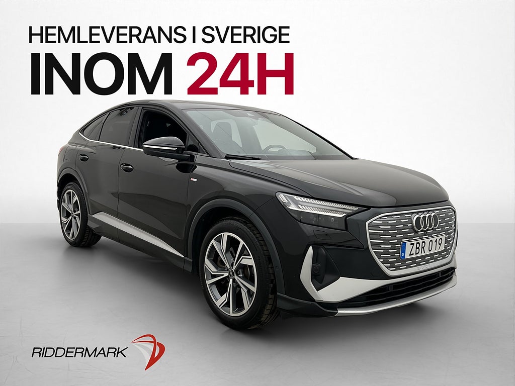 Audi Q4 50 Sportback Q e-tron S-Line Pano Sonos Matrix Drag