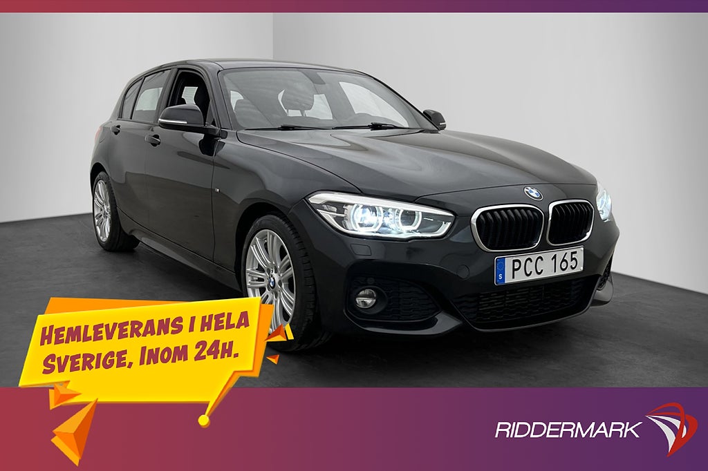 BMW 118 i 136hk M Sport Svart Innertak 624kr Skatt 0,53L/mil