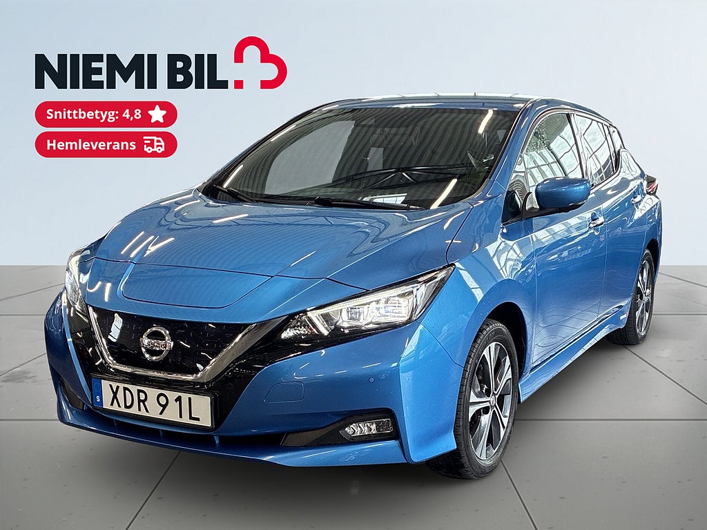 Nissan Leaf e+ S&V-Hjul/360 Kamera/Carplay/Navi/Adfarthållare/MOMS