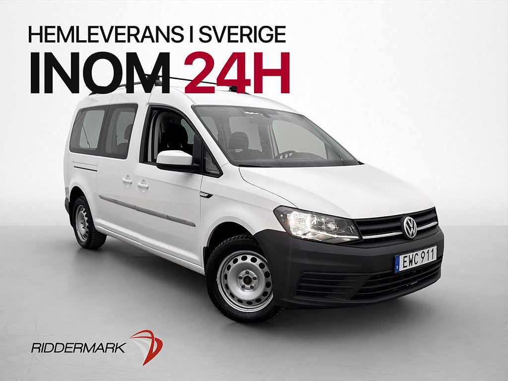 Volkswagen Caddy Maxi Life 2.0TDI Värmare Dragkrok PDC Moms