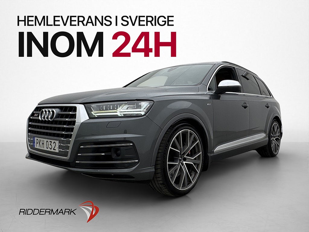 Audi SQ7 V8 Q 435hk 7-Sit Pano BOSE Luft Matrix Värmare Drag