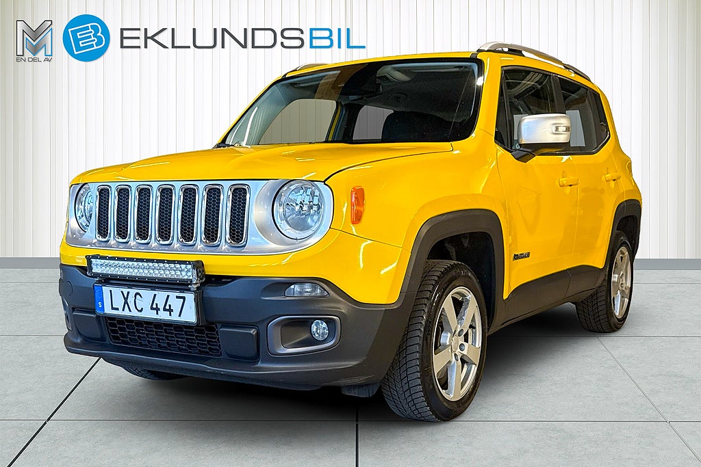 Jeep Renegade CRD 4WD Limited 6-växlad Rattvärme Drag LED NyBES
